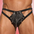 Leather Chain Thong 24-707