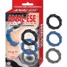 Anal Ese Collection Chainlink Cockrings Black/Blue/Grey