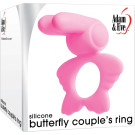 Silicone Butterfly Couple's Penis Ring Adam and Eve