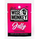 Female Vaginal Lubrication Sachet Wise Monkey Pink Jelly front