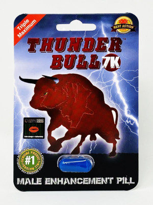 Thunder Bull 7K Triple Maximum Max Power Enhancement Pill. 