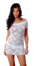 Vx Intimates Stretch Lace Mini Dress With Thong Style 5095 by Vx Intimates