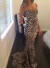 Sexy Strapless Sleeveless Leopard Print Dress For Women KF144