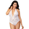 Dreamgirl 8694X Queen Plunge Lace Teddy Set 