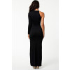 Women Fashion O-Neck Floor Length One Sleeve Maxi Long Dress 9317 Lingerie