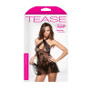 Floral Lace Dress Matching G-string Tease B432