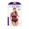 Sherry Two Tone Lace Halter Teddy Curve P224