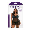 Halle Lace Babydoll Garters Matching Panty Curve P226