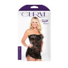 Strapless Lace Dress Adjustable Side Detail Matching Thong Curve P103