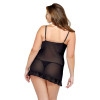 Underwire Chemise Matching Thong Curve P167