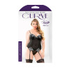 Anne Embroidered Corset G-string Set Curve P466