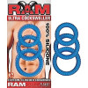 Silicone Ultra Cock Sweller Ring Blue RAM