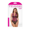 Sherry Two Tone Lace Halter Teddy Tease B224