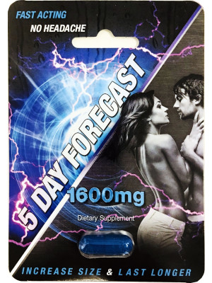 5 Day Forecast 1600 mg Dietary Supplement Pill 