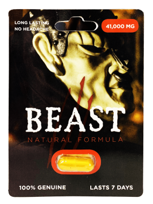 Beast 41000mg Natural Formula Gold Pill Male Enhancement 