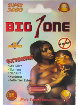 Big 1 One Super 5000 Male Sexual Enhancer Pill No Headache