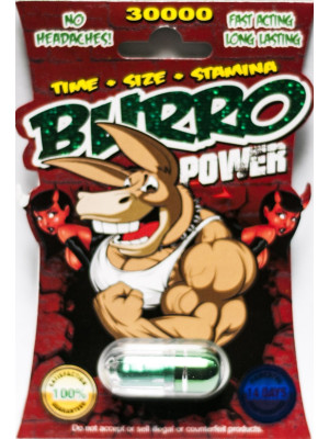 Burro Power 30000 Male Sexual Enhancer Green Pill