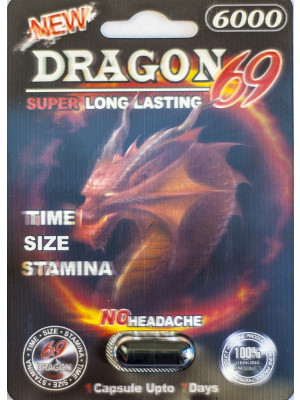 New Dragon 69 6000 Male Sexual Performance Enhancer 1 Pill