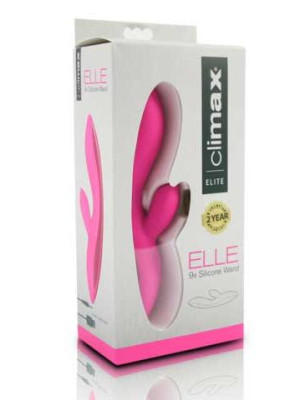 ELLE 9x Silicone Wand Vibe Pink Climax