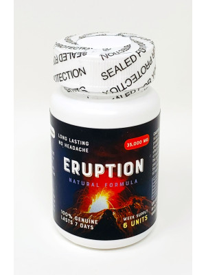 Eruption 35000mg Male Sexual Enhancement Gold 6 Count Bottle Pill