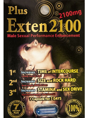 Exten Plus 2100mg Male Sexual Performance Pill Enhancement 