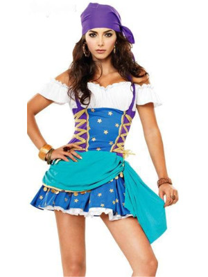 Pirate Gypsy Cosplay Costume 88520 B' Naked