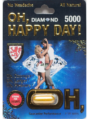 Oh Happy Day Diamond 5000 10 Days For Men Natural Libido Enhancer 1 Capsule