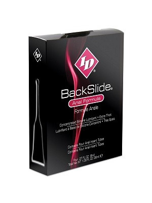 ID BackSlide Anal  Silicone Lubricant 4 Pack  .27 fl oz (8ml)