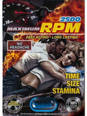 Maximum RPM Libimax 2500 Male Sexual Enhancer Pill
