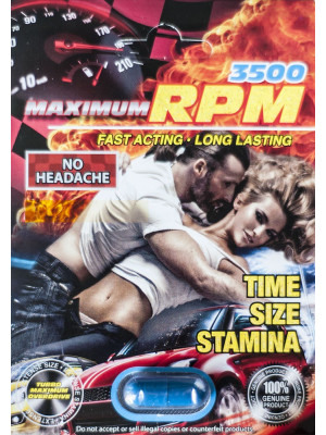 Maximum RPM Libimax 3500 Male Sexual Enhancer Pill