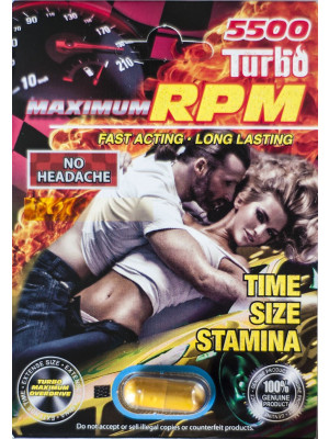 Maximum Overdrive RPM Turbo 5500 Male Sexual Enhancer Pill