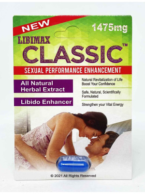 Enhancement Pill Classic 1475mg Male Sexual Performance blue