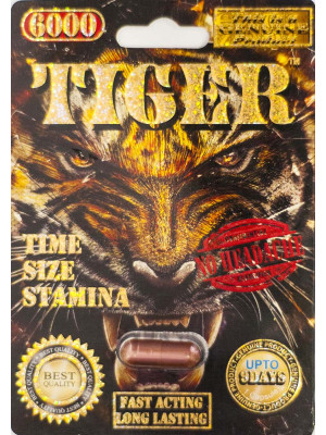 Tiger 6000 Genuine Male Sexual Enhancer Pill-1 (No Headache)