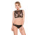 Lace Wet Look Top and Shorts Set Kitten-Boxed 12-6502K