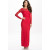 Sexy Women’s Long Sleeve Red Lace Maxi Backless Party Dress