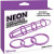 Neon Silicone Cage and Love Ring Set Purple Pipedream