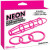 Neon Silicone Cage and Love Ring Set Pink Pipedream