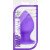 Luxe Rump Rimmer Medium Silicone Butt Plug Purple