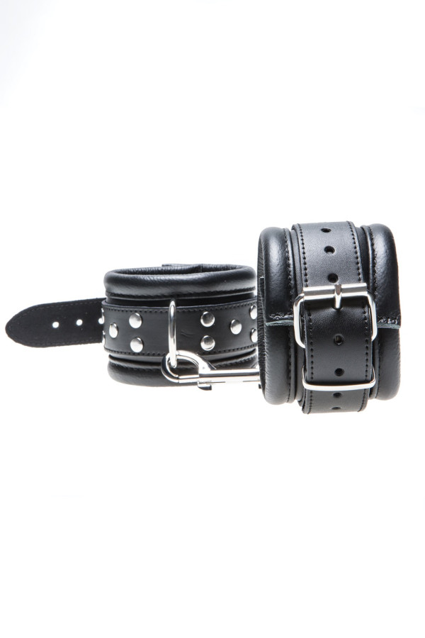 Leather Ankle Cuffs Triple X 12002