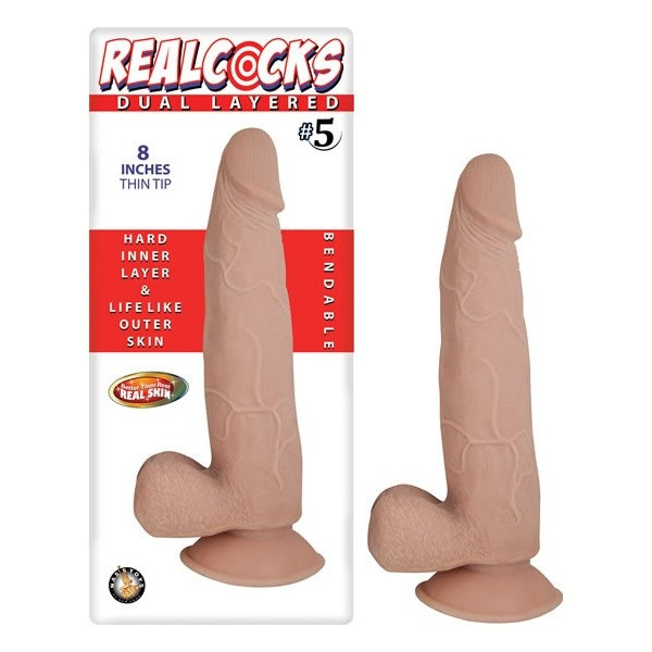 Realcocks Dual Layered #5 Flesh 8 inches
