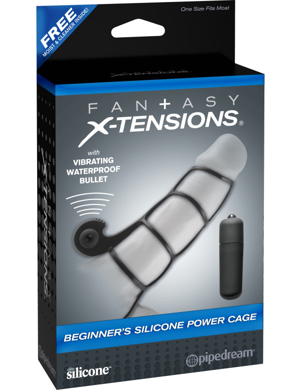 Beginner's Silicone Power Cage Vibrating Fantasy X-Tensions 