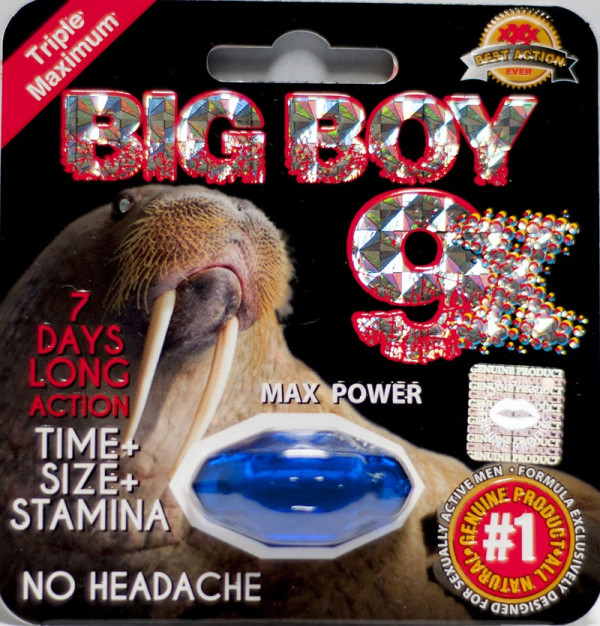 Big Boy 9X Triple Maximum Enhancement Pill for Men 