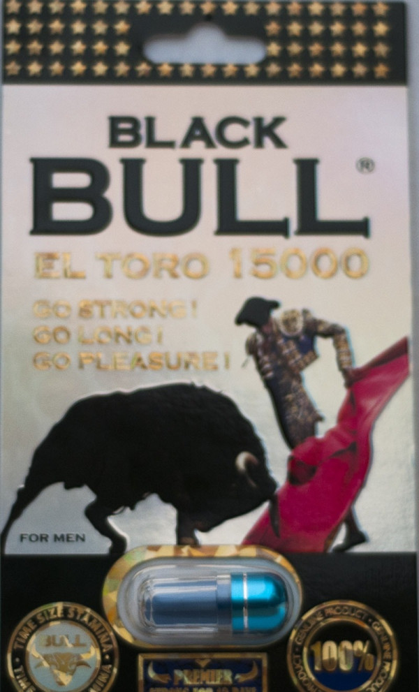 Black Bull El Toro 15000 Premier Male Enhancer Blue Pill For 12 Days