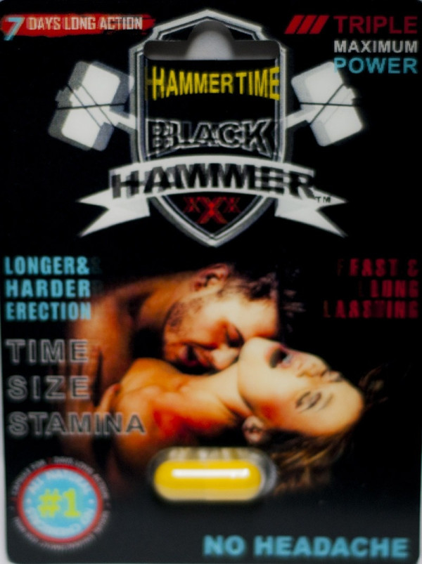 Black Hammer Triple Maximum Power Male Enhancer Yellow Pill