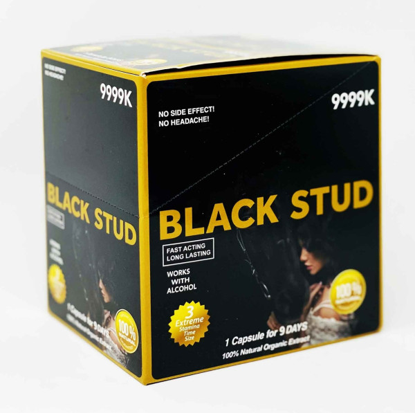Male Sexual Enhancement Pill Black Stud 9999K box