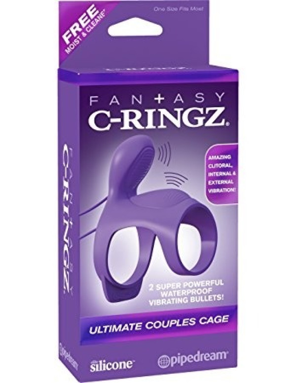 Silicone Ultimate Couples Cage Vibrating Fantasy C-Ringz