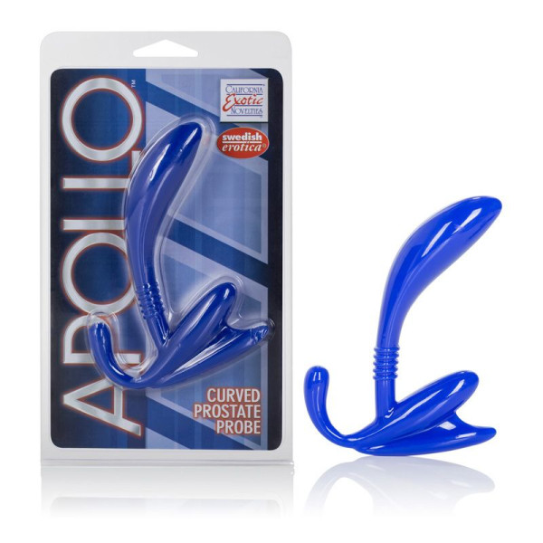 Apollo Curved Prostate Probe Blue Cal Exotic Novelties