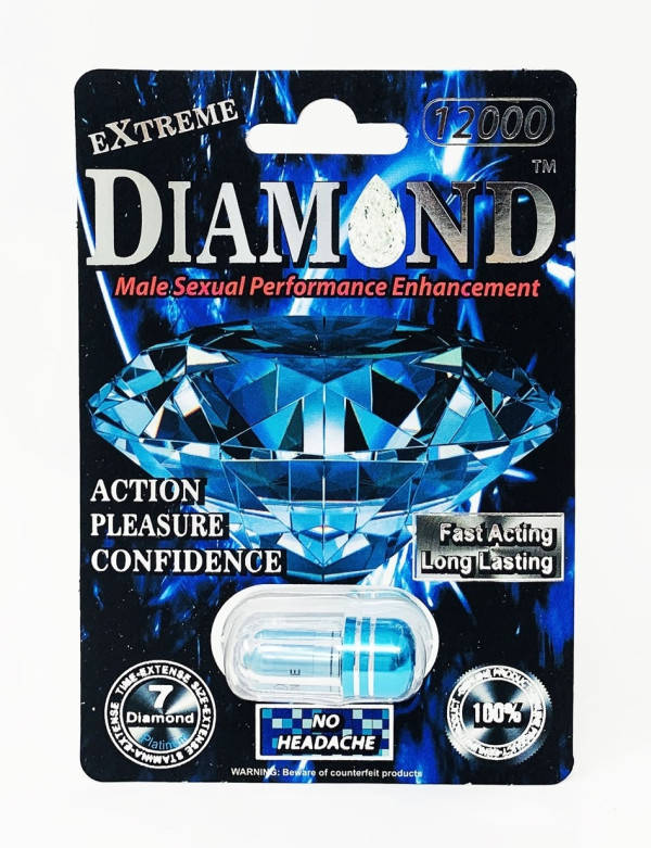 Diamond Extreme 12000mg Male Enhancement Blue Pill