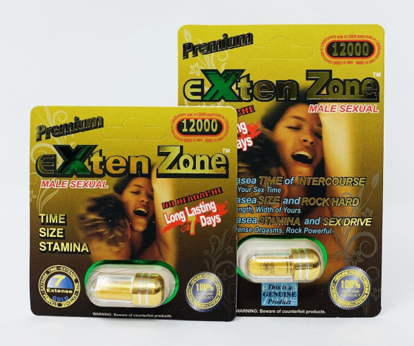 EXten Zone Premium Gold 12000 Male Sexual Enhancer Pill two