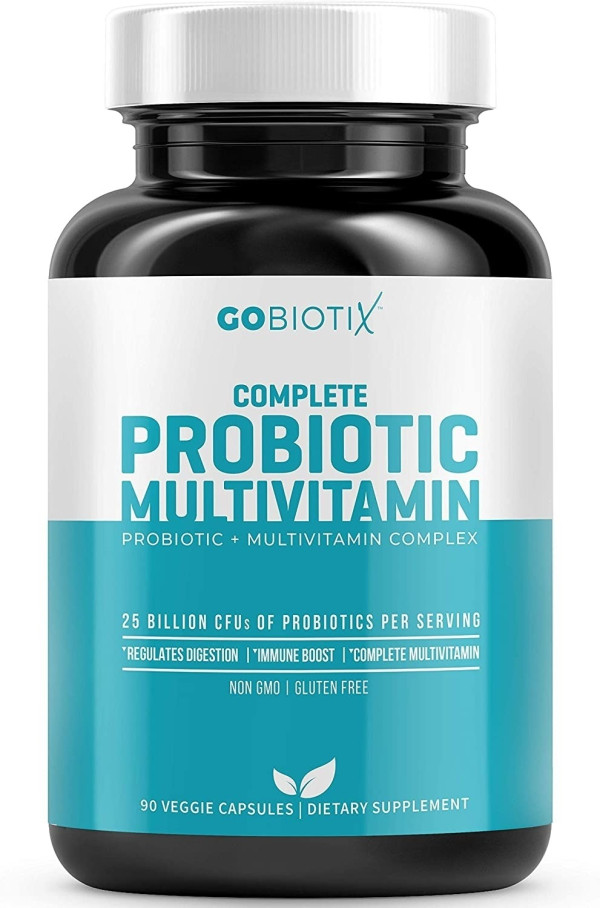 GoBiotix Probiotic Multivitamin Probiotics Immune Boost Digestive Health 90 Veggie Caps